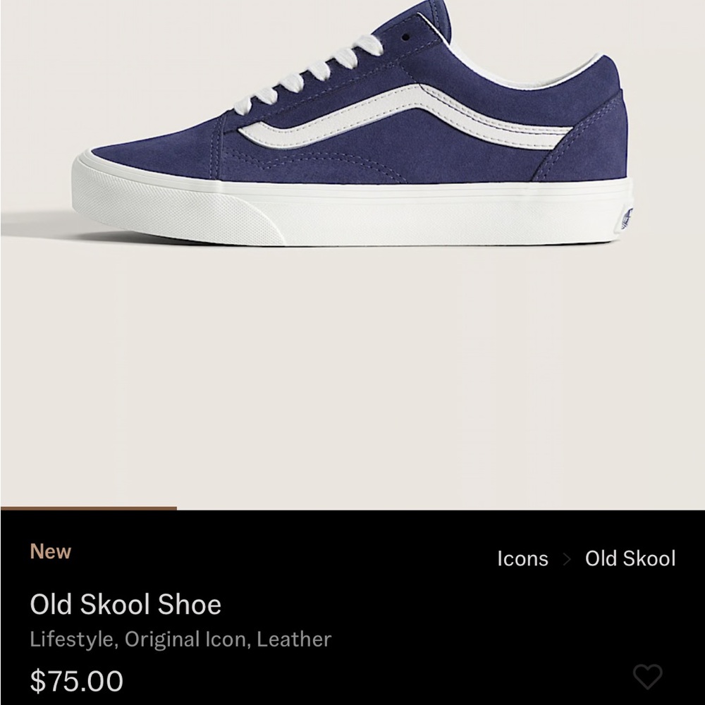 Vans Old Skool Navy and White Sneakers